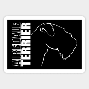 Airedale Terrier profile dog lover gift Magnet